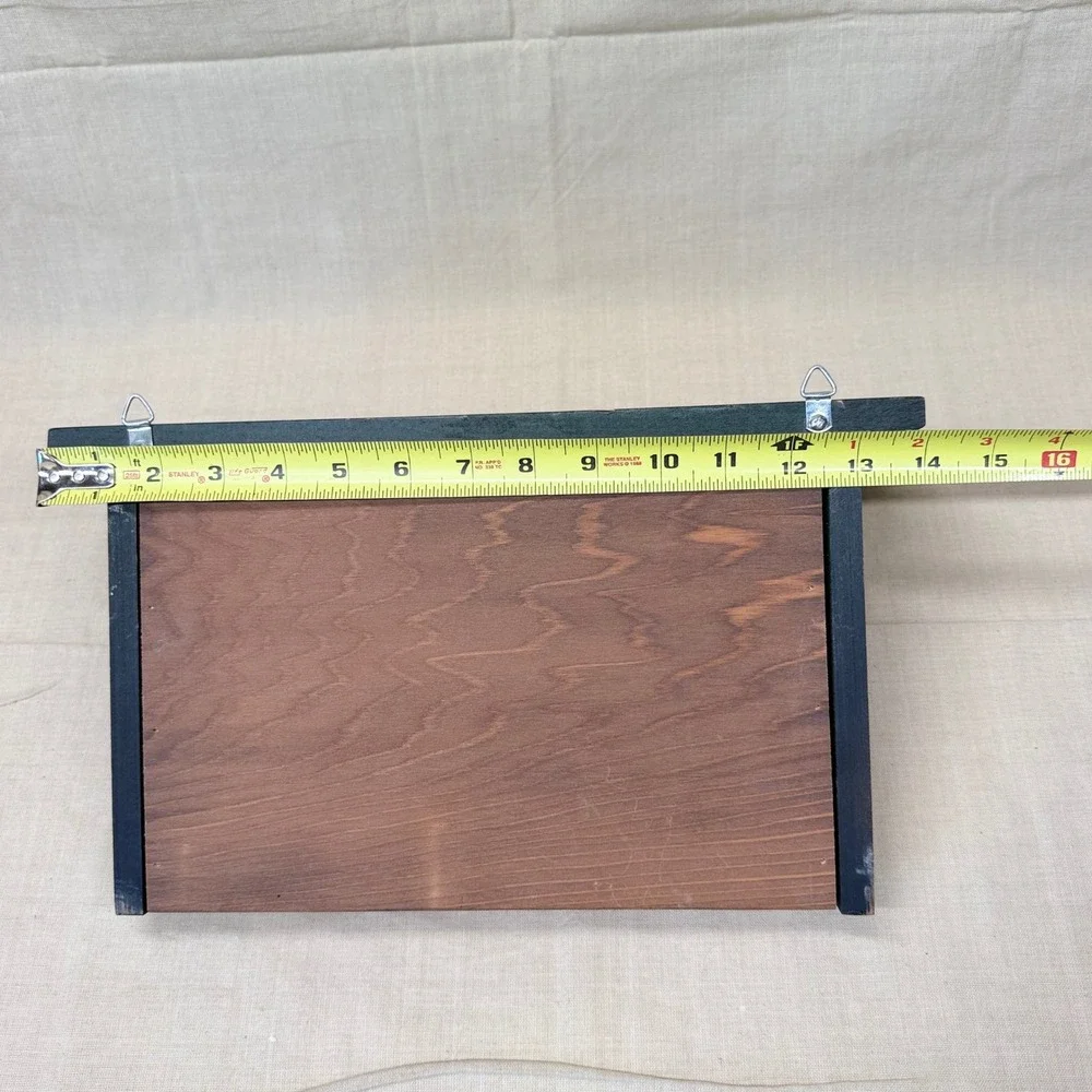Vintage Apple Wall Shelf Wooden Kitchen Display Shelf Country Fruit Decor 90s
